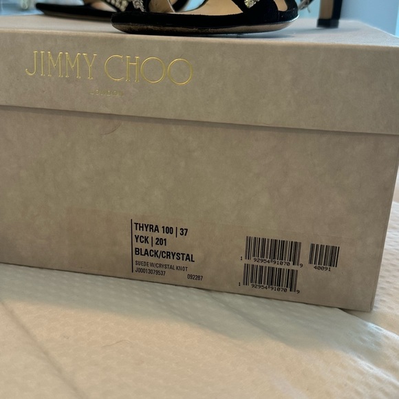 Jimmy Choo black/Crystal (Thyra 100)- size 37 - Picture 4 of 5